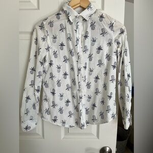 Nautica White Pineapple Print Women's Shirt